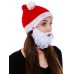 Handcrafted Winter Adult Santa Claus Bearded Beanie Hat Winter Knitted Caps 887415502738 eb-01409528